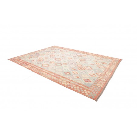 Tappeto Kilim Afghanistan bianco marrone 255x345