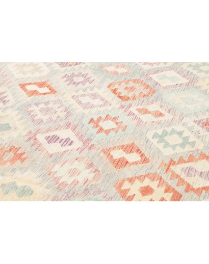 Tappeto Kilim Afghanistan bianco marrone 255x345