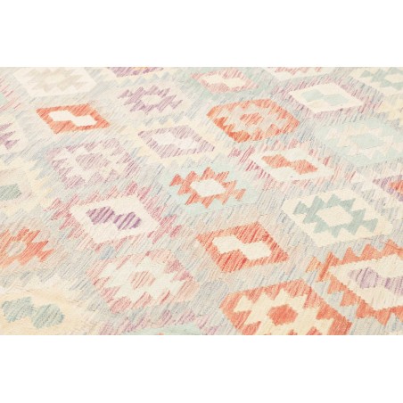 Tappeto Kilim Afghanistan bianco marrone 255x345