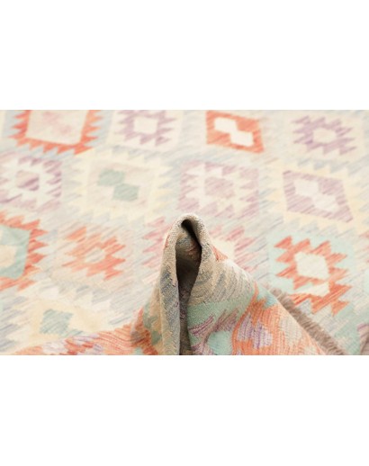 Tappeto Kilim Afghanistan bianco marrone 255x345