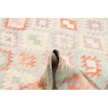 Tappeto Kilim Afghanistan bianco marrone 255x345
