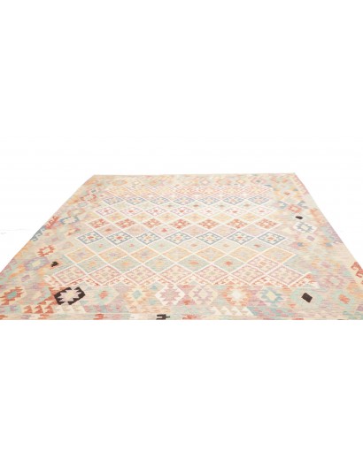 Tappeto Kilim Afghanistan bianco marrone 259x297