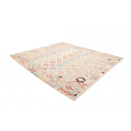 Tappeto Kilim Afghanistan bianco marrone 259x297