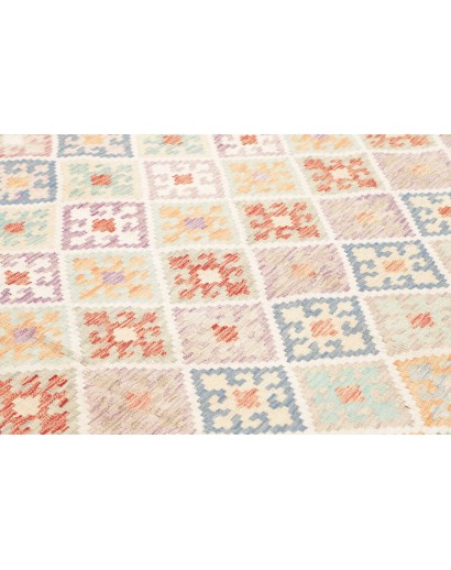 Tappeto Kilim Afghanistan bianco marrone 259x297