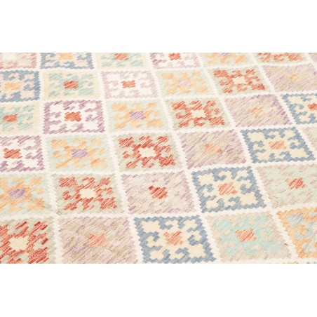Tappeto Kilim Afghanistan bianco marrone 259x297