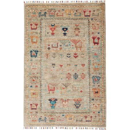 Tappeto Rubin Pakistan marrone grigio 79x132