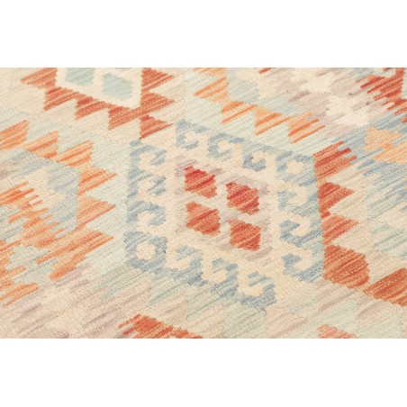 Tappeto Kilim Afghanistan bianco arancione 78x385