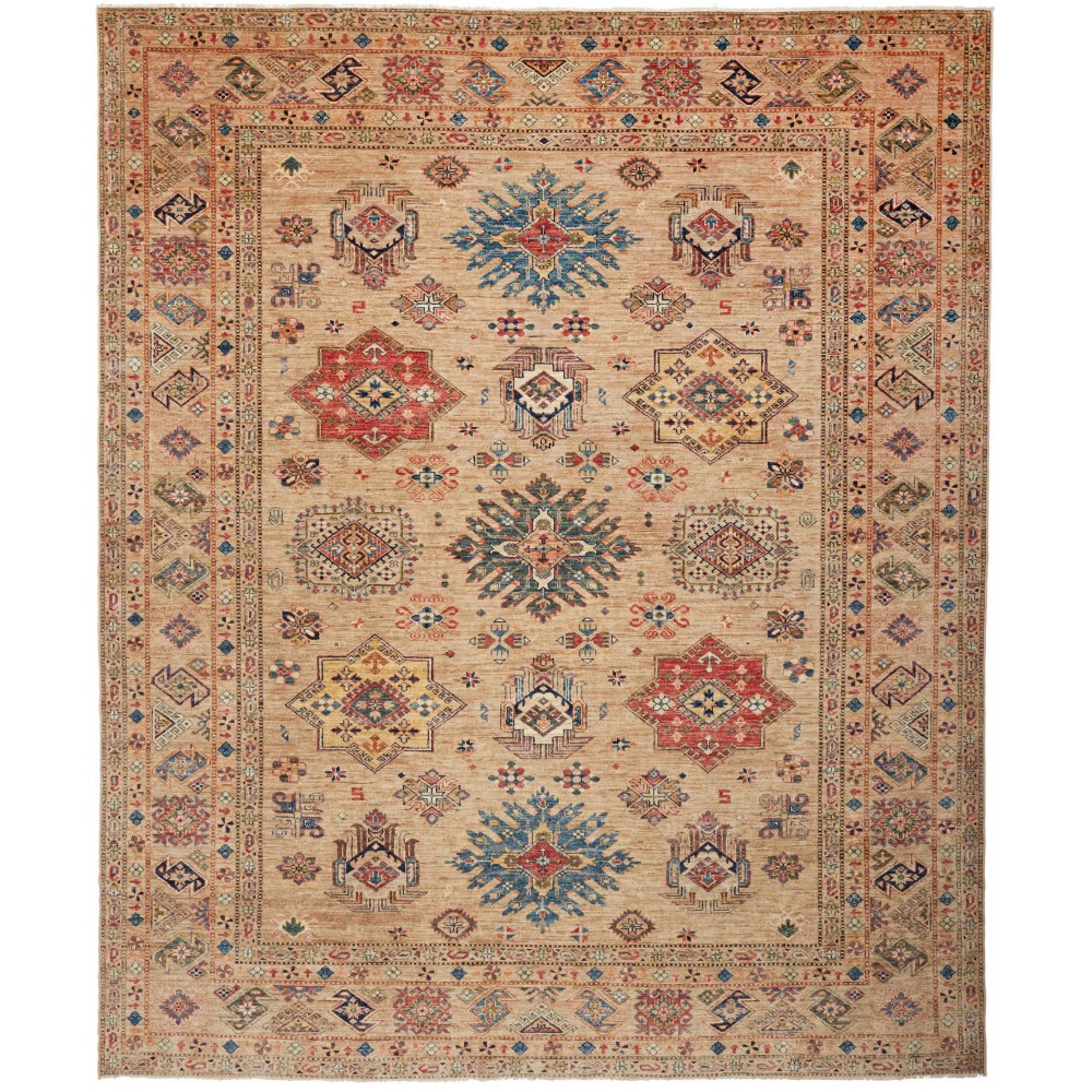 Tappeto Kazak Fine Pakistan marrone 251x302 Tappeto Kazak Fine Pakistan marrone 251x302