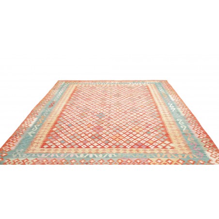 Tappeto Kilim Afghanistan bianco giallo 252x301