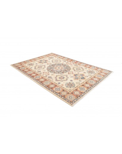 Tappeto Kazak Afghanistan bianco verde 168x244