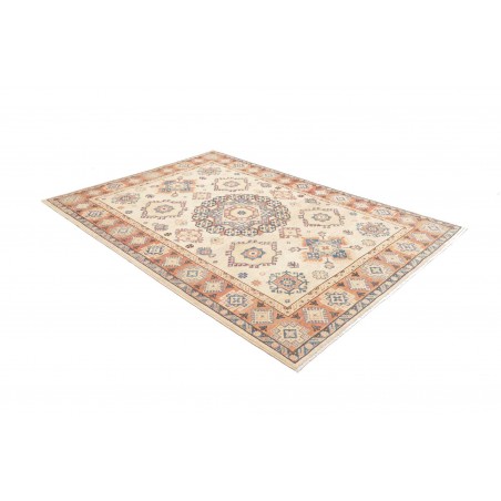 Tappeto Kazak Afghanistan bianco verde 168x244