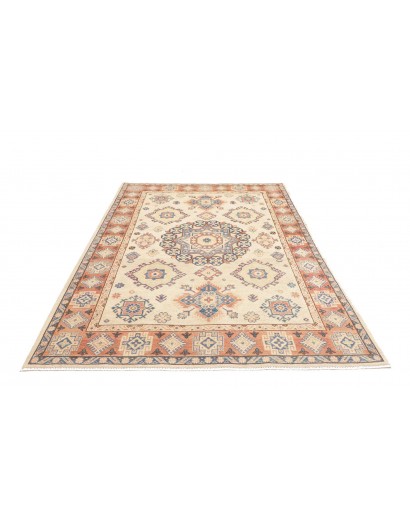 Tappeto Kazak Afghanistan bianco verde 168x244