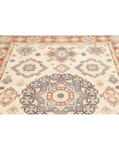 Tappeto Kazak Afghanistan bianco verde 168x244