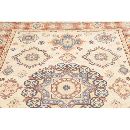 Tappeto Kazak Afghanistan bianco verde 168x244