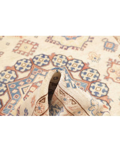 Tappeto Kazak Afghanistan bianco verde 168x244