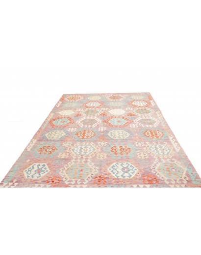 Tappeto Kilim Afghanistan bianco marrone 210x297