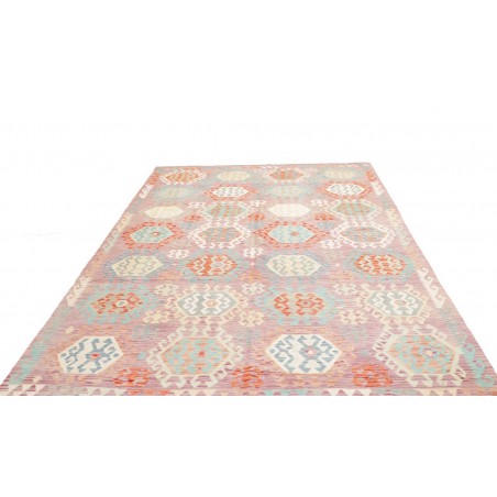 Tappeto Kilim Afghanistan bianco marrone 210x297