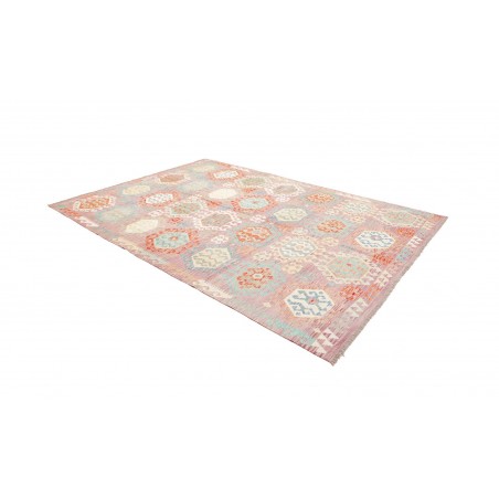 Tappeto Kilim Afghanistan bianco marrone 210x297