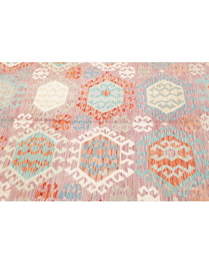 Tappeto Kilim Afghanistan bianco marrone 210x297