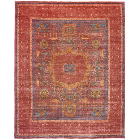 Tappeto Mamlouk Pakistan rosso grigio 250x300
