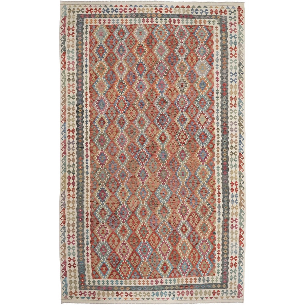 Tappeto Kilim Afghanistan bianco 306x508 Tappeto Kilim Afghanistan bianco 306x508