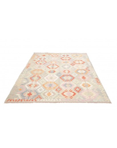 Tappeto Kilim Afghanistan bianco 185x248