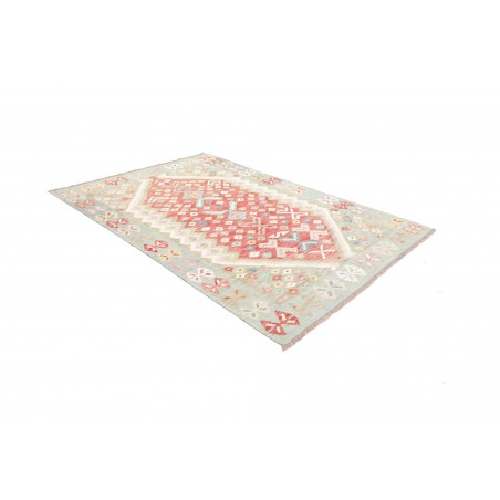 Tappeto Kilim Afghanistan bianco arancione 170x246