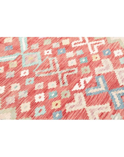 Tappeto Kilim Afghanistan bianco arancione 170x246