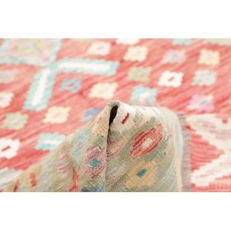Tappeto Kilim Afghanistan bianco arancione 170x246