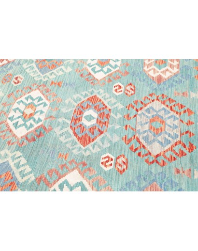 Tappeto Kilim Afghanistan bianco arancione 170x244