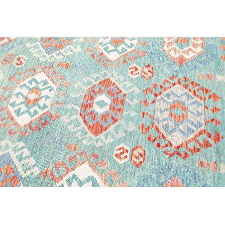 Tappeto Kilim Afghanistan bianco arancione 170x244