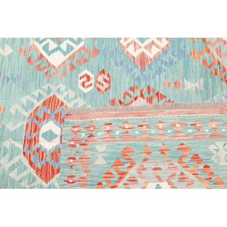 Tappeto Kilim Afghanistan bianco arancione 170x244