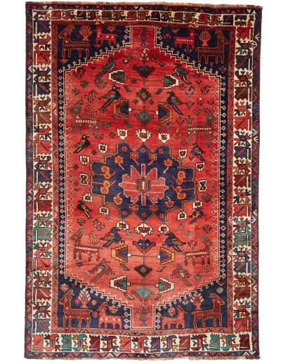 Tappeto Shiraz Persia marrone giallo 172x260