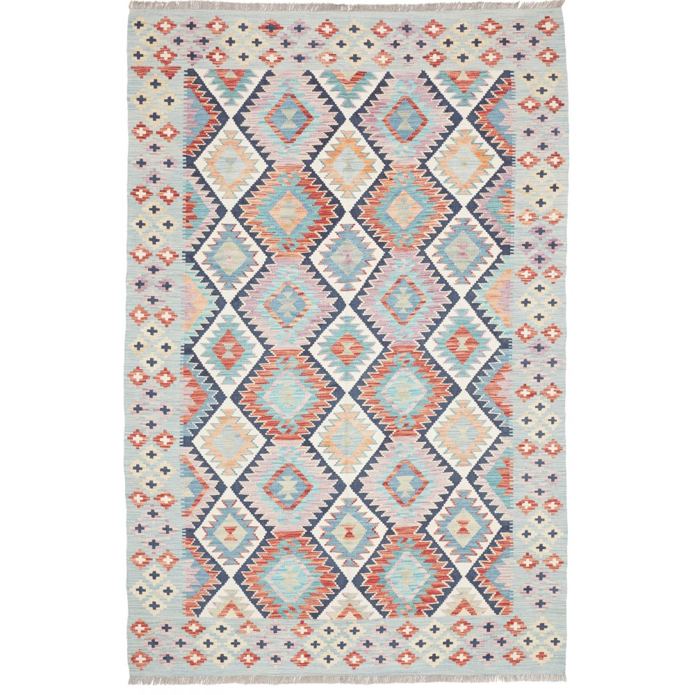 Tappeto Kilim Afghanistan bianco 163x251