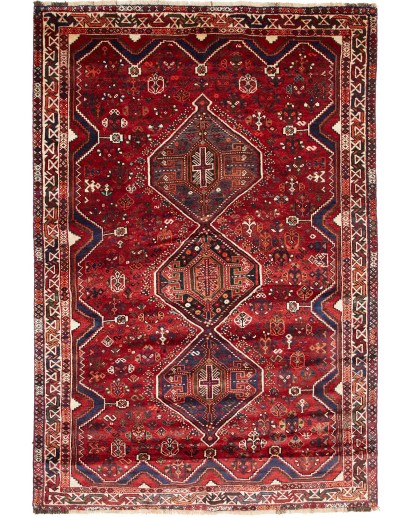 Tappeto Shiraz Persia marrone giallo 170x245