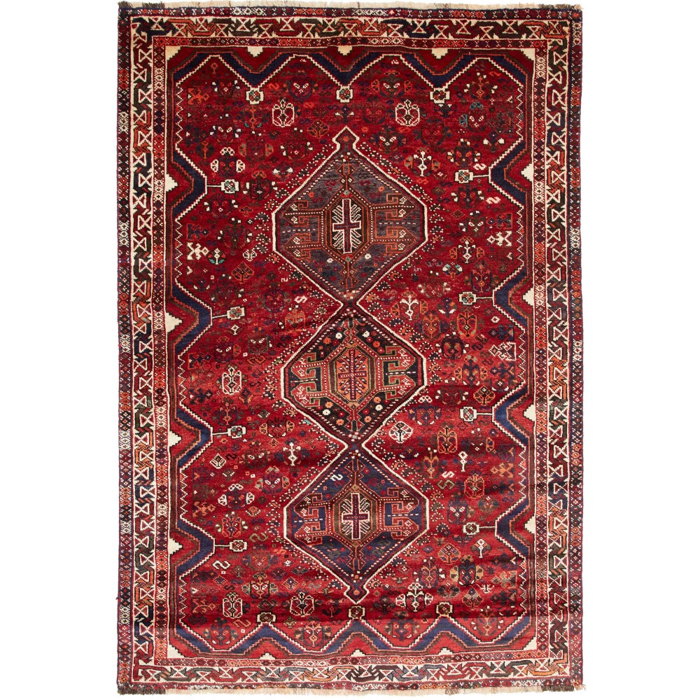 Tappeto Shiraz Persia marrone giallo 170x245 Tappeto Shiraz Persia marrone giallo 170x245