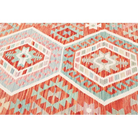 Tappeto Kilim Afghanistan bianco arancione 180x240