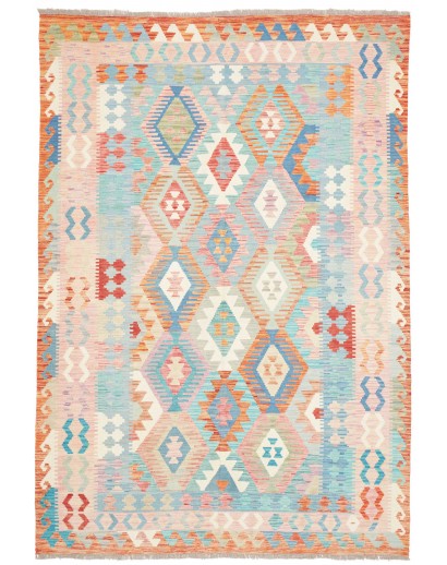 Tappeto Kilim Afghanistan bianco 170x250