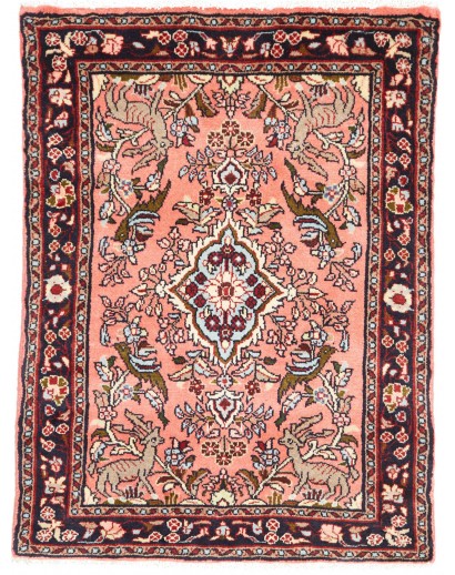 Tappeto Hamadan Persia marrone grigio 80x100