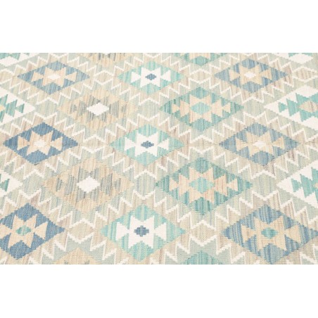 Tappeto Kilim Afghanistan bianco azzurro 167x244