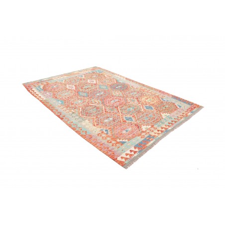 Tappeto Kilim Afghanistan marrone rosso 178x246