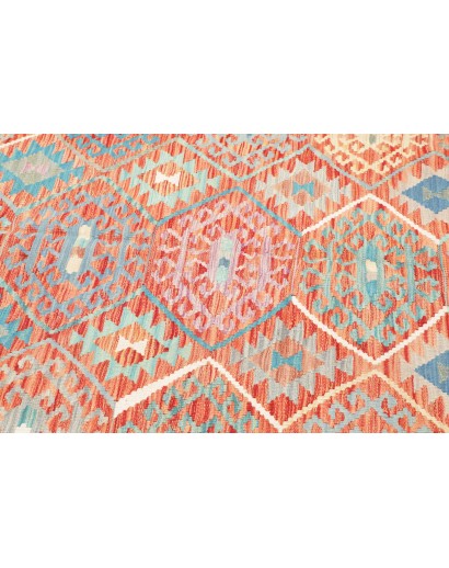 Tappeto Kilim Afghanistan marrone rosso 178x246