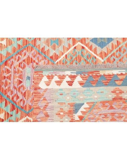 Tappeto Kilim Afghanistan marrone rosso 178x246