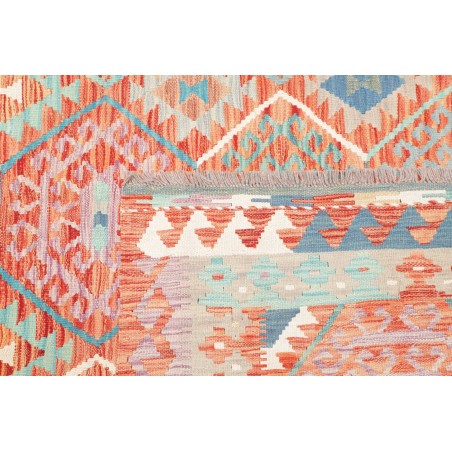 Tappeto Kilim Afghanistan marrone rosso 178x246
