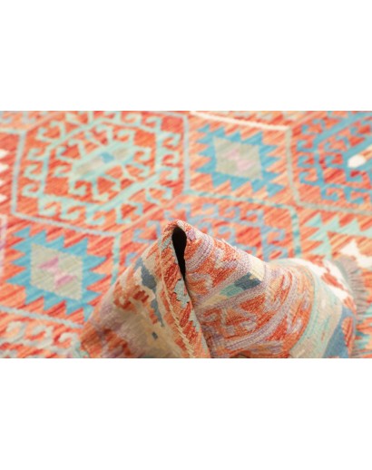Tappeto Kilim Afghanistan marrone rosso 178x246