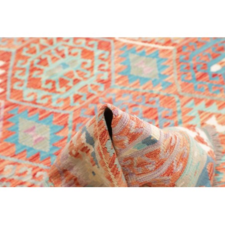 Tappeto Kilim Afghanistan marrone rosso 178x246