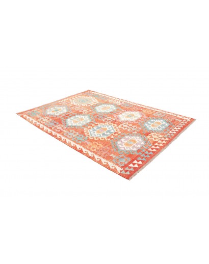 Tappeto Kilim Afghanistan beige rosso 173x245