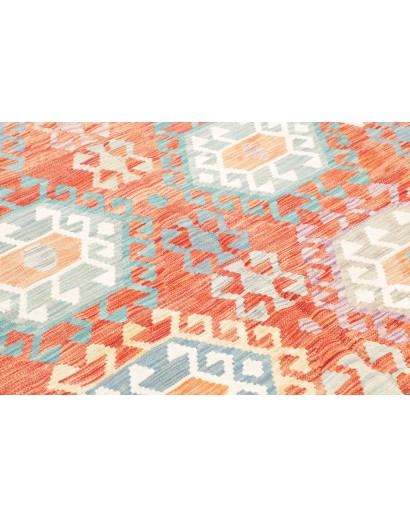 Tappeto Kilim Afghanistan beige rosso 173x245