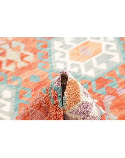 Tappeto Kilim Afghanistan beige rosso 173x245