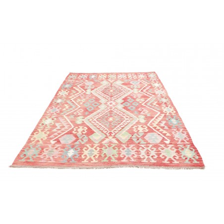 Tappeto Kilim Afghanistan giallo rosso 172x240